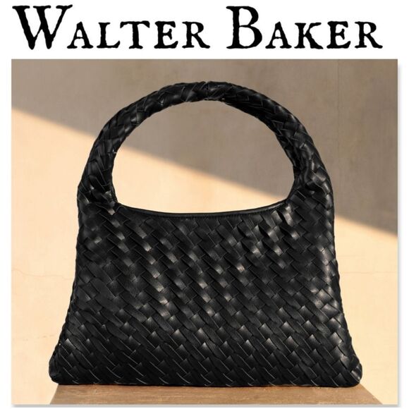NWT WALTER BAKER MARGAUX HANDBAG IN BLACK - Picture 1 of 15
